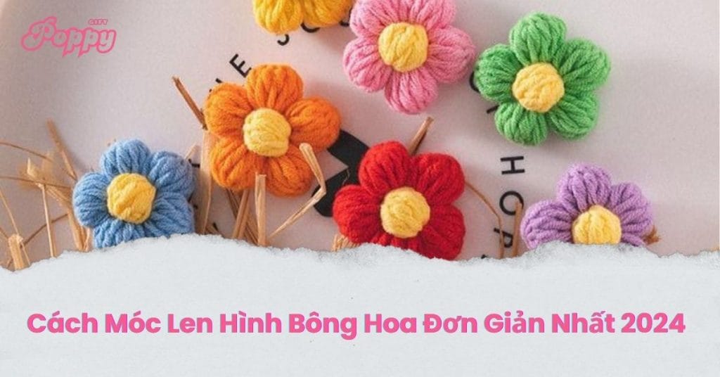 cách móc len hình bông hoa