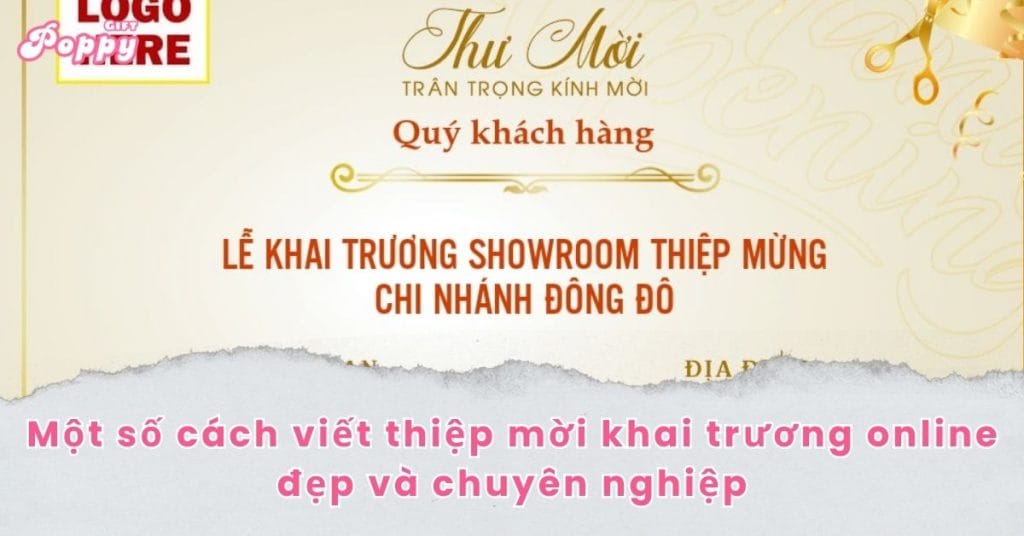 thiệp mời khai trương online