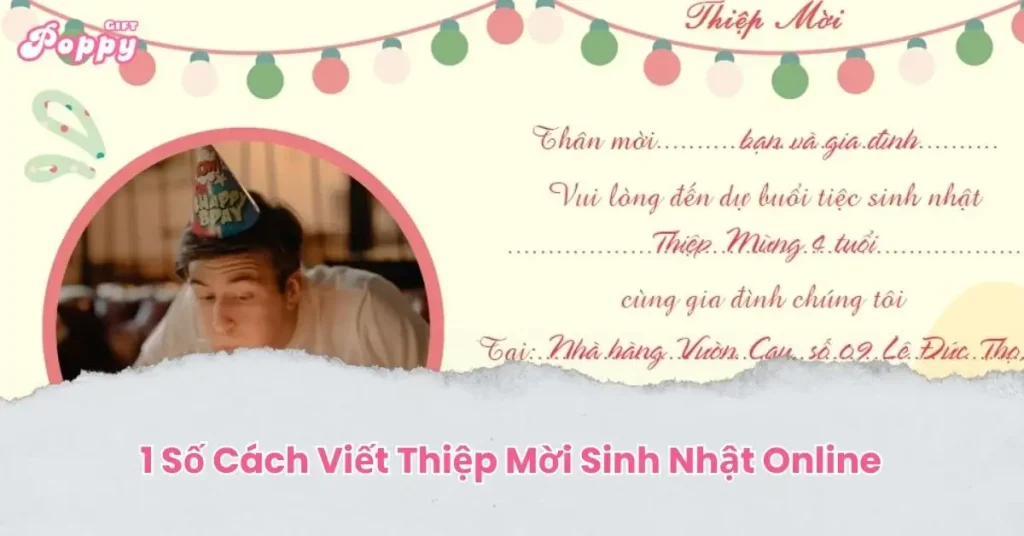 1 Số Cách Viết Thiệp Mời Sinh Nhật Online