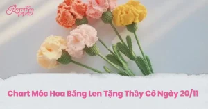 Chart Móc Hoa Bằng Len