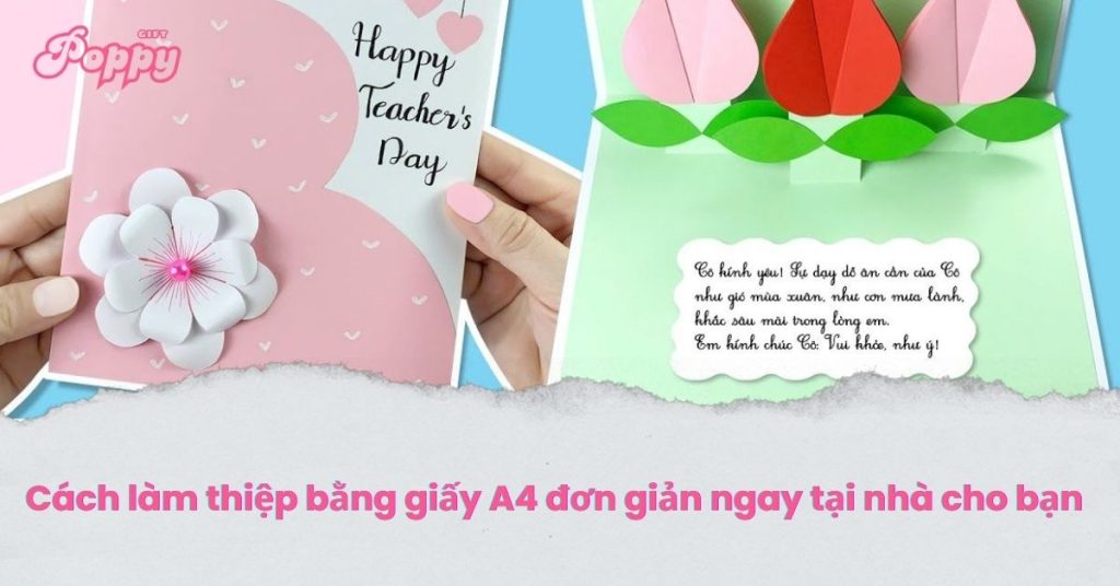 Cách làm thiệp bằng giấy A4