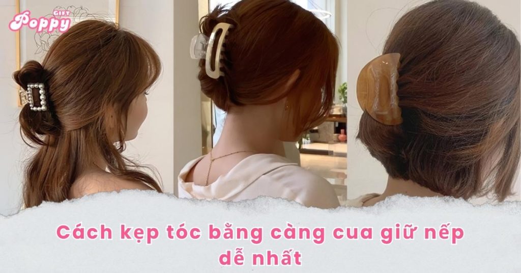 kẹp tóc bằng kẹp càng cua