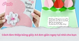 Cách làm thiệp bằng giấy A4